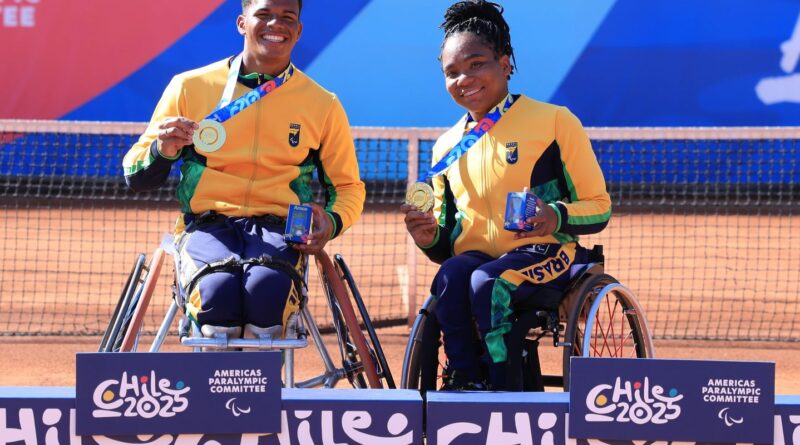 Tênis em cadeira de rodas do Brasil soma 3 ouros no Parapan de Jovens