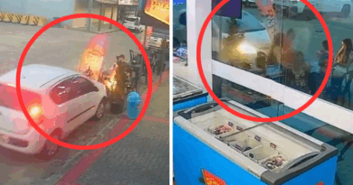 VÍDEO mostra momento em que família é atropelada em frente a sorveteria em Guriri; assista