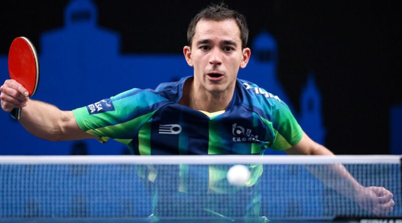 Calderano é eliminado por Lebrun na estreia de simples do WTT Finals