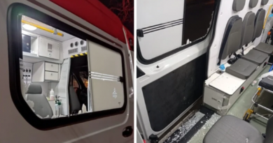 Homem destrói ambulância do Samu durante atendimento a mulher espancada por ele em Boa Esperança; veja vídeo
