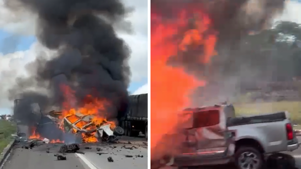 Quem são os 11 mortos do acidente seguido de incêndio na BR 101 na divisa da Bahia com o ES