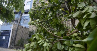 Rio registra fortes ventos devido à passagem de frente fria