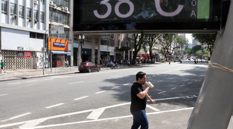 Temperatura em São Paulo chega a 37,2ºC e bate recorde para dezembro