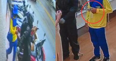 Vídeo mostra dupla disfarçada tentando assaltar joalheria em São Gabriel da Palha