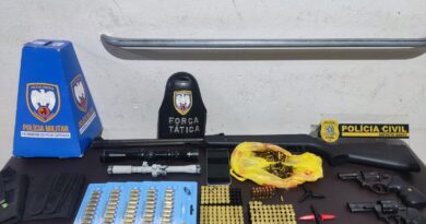 Ação policial com helicóptero do Notaer dura mais de um dia e prende cinco suspeitos de tráfico em Nova Venécia