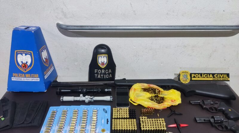 Ação policial com helicóptero do Notaer dura mais de um dia e prende cinco suspeitos de tráfico em Nova Venécia