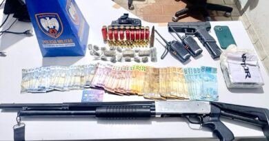 Homem incita cão rottweiler contra PMs e acaba preso com armas e drogas em Jaguaré