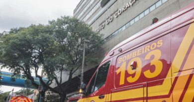 Incêndio atinge o Instituto do Coração, em São Paulo