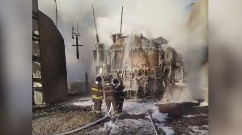 Incêndio atinge subestação de energia em Embu-Guaçu