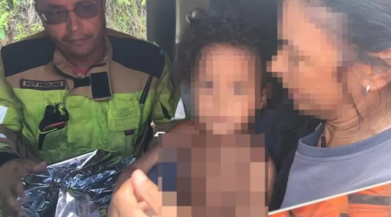  Menina de 4 anos que desapareceu em região de mata é encontrada em MG