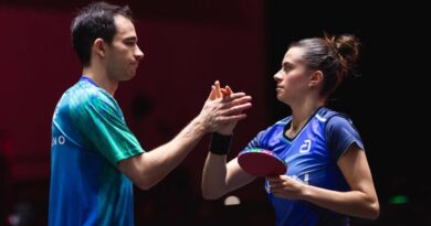 Calderano e Bruna Takahashi vão à semi de duplas do Smash de Singapura