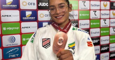 Jéssica Lima é bronze no 1º dia do Grand Slam de judô no Uzbequistão