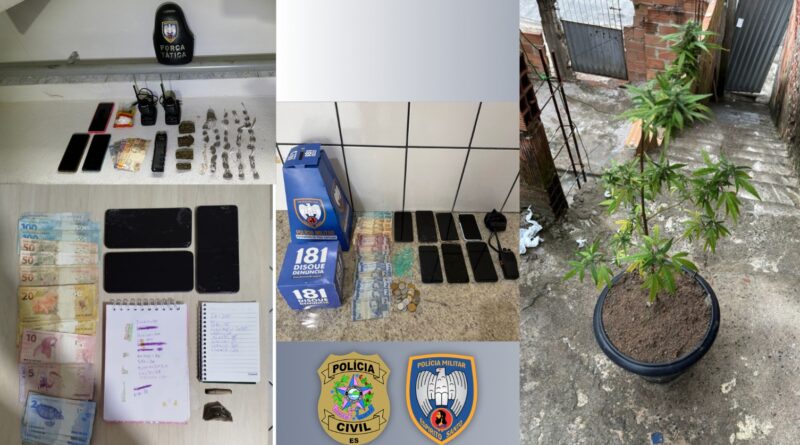 Polícia mira 12 alvos e prende seis por tráfico, estupro e agressão a mulheres em Boa Esperança