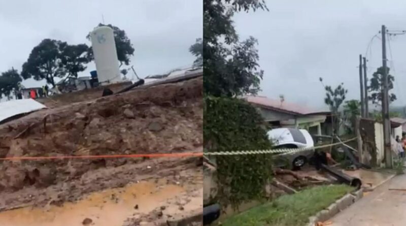 Rompimento de reservatório da Sabesp provoca uma morte em Mairiporã