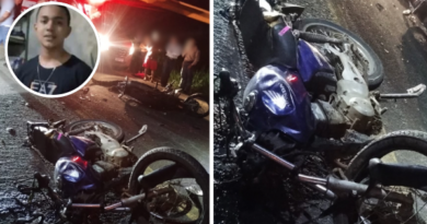 Acidente entre motos mata jovem de 19 anos na BR 259 em Colatina