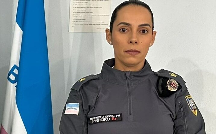Aspirante Oficial Naiara Pinheiro, a primeira mulher a assumir o comando da Polícia Militar em São Gabriel da Palha – Portal Momento