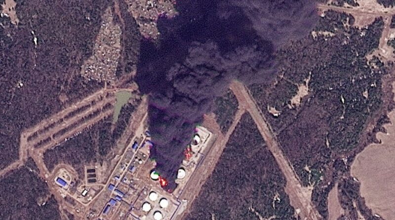 Drones ucranianos atingem instalações petrolíferas russas