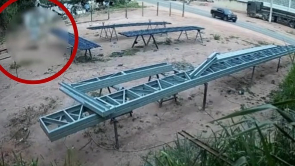 Preso suspeito de matar homem com 11 facadas em São Domingos do Norte; vídeo mostra crime