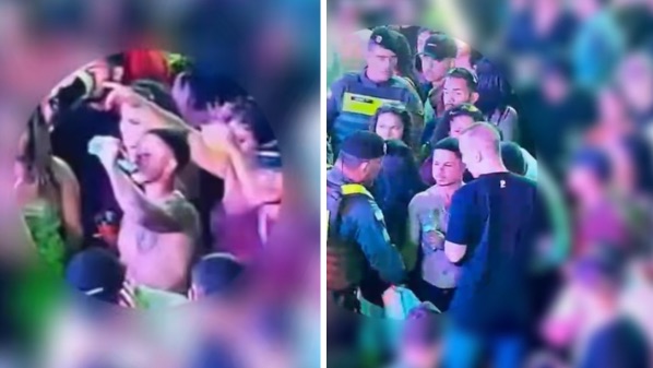 Suspeito de violência contra mulher é preso no meio de multidão em festa em Montanha; veja vídeo