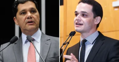 Pazolini e Ferraço em discursos públicos no contexto da pesquisa eleitoral no ES