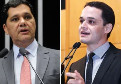 Pazolini e Ferraço em discursos públicos no contexto da pesquisa eleitoral no ES