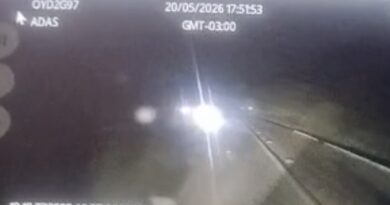 Câmera em caminhão flagra acidente que matou mulher em São Domingos do Norte; assista
