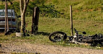 Jovem de 19 anos morre em acidente entre carro e moto na ES 346 em Marilândia