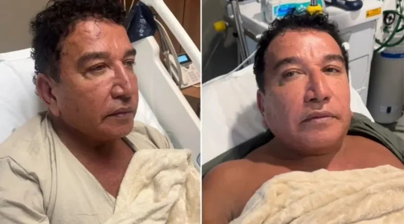 Imagem institucional de Magno Malta em contexto de internação hospitalar