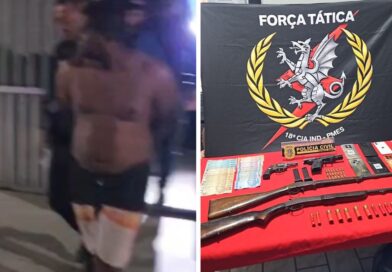 12 horas após assassinato, polícia prende três homens e apreende quatro armas em Jaguaré