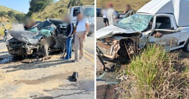Acidente entre dois carros mata uma pessoa na rodovia ES 080 em Água Doce do Norte