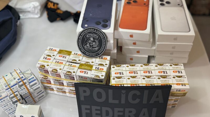 Empresário é preso pela PF no ES com iPhones 17 e remédios internacionais para emagrecer