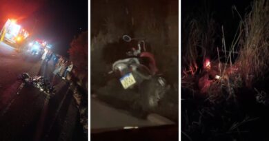 Acidente entre carro e moto mata uma pessoa e complica o trânsito na BR 259 em Baixo Guandu