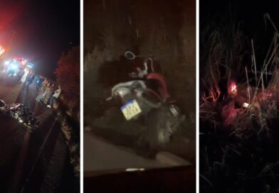 Acidente entre carro e moto mata uma pessoa e complica o trânsito na BR 259 em Baixo Guandu