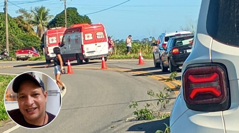Professor morre após acidente entre duas motos nos 'quilômetros' em São Mateus