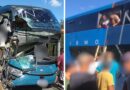 Acidente entre ônibus do ES a caminho de Bom Jesus da Lapa e caminhão deixa mortos e feridos na BR 259 em MG