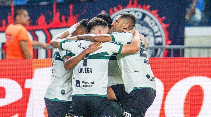 De virada, Coritiba vence Remo no fim da 25ª rodada do Brasileirão