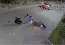 Dupla em moto roubada é derrubada por motorista durante tentativa de assalto em São Gabriel da Palha; veja vídeo