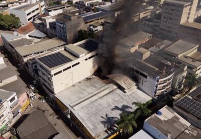 Incêndio atinge supermercado em São Gabriel da Palha; veja vídeo