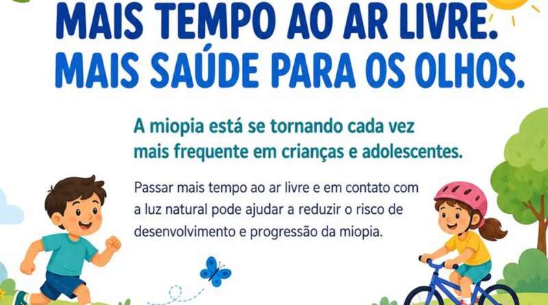Oftalmologistas alertam para uso de telas e a miopia em crianças