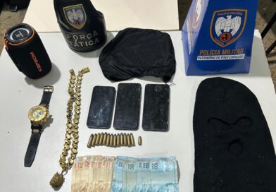 Trio vindo da Serra é preso suspeito de roubo e extorsão de dívida de agiota em Nova Venécia