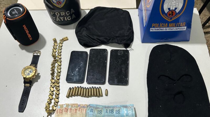 Trio vindo da Serra é preso suspeito de roubo e extorsão de dívida de agiota em Nova Venécia